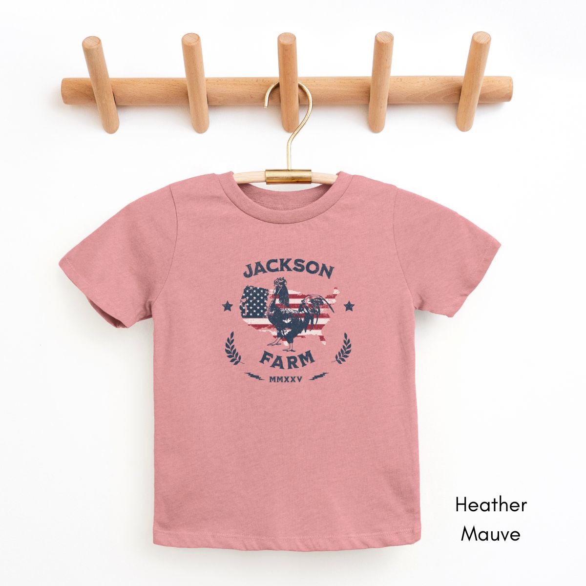 Custom YOUTH/KIDS Patriotic Farm Unisex Light Weight Tshirt