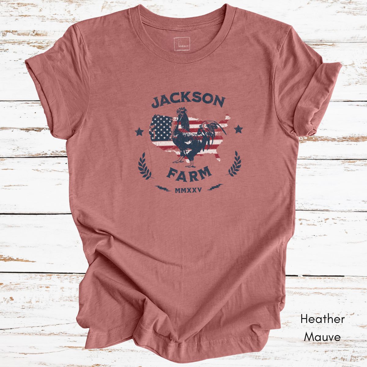 Custom Patriotic Farm Light Weight Unisex Jersey T-shirt