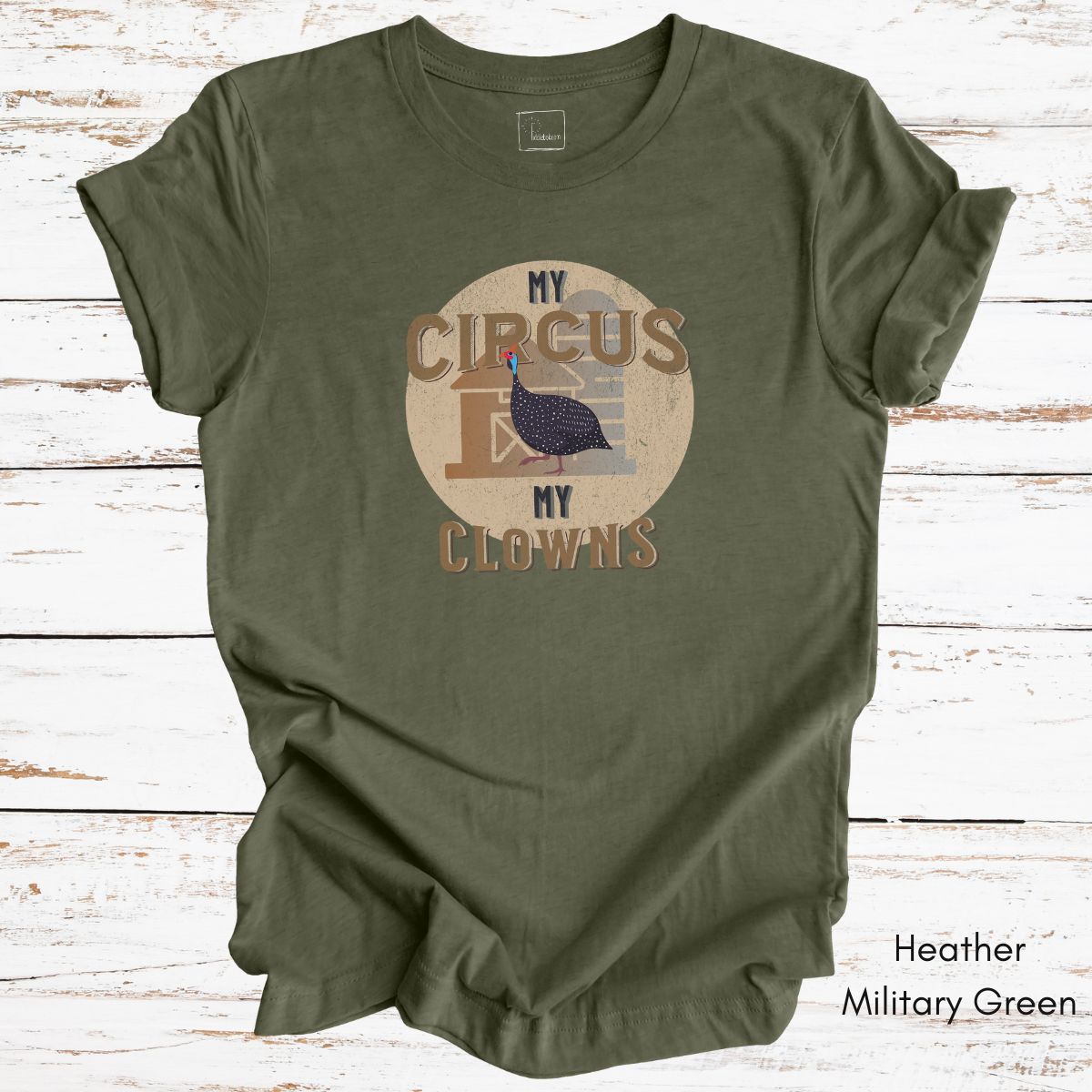 Funny Guinea Fowl Light Weight Jersey T-shirt - My Circus My Clowns