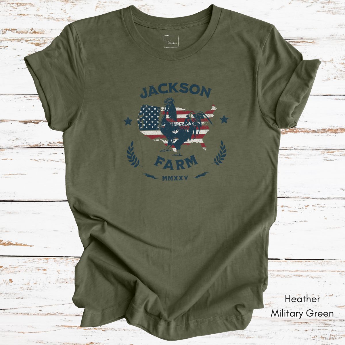Custom Patriotic Farm Light Weight Unisex Jersey T-shirt