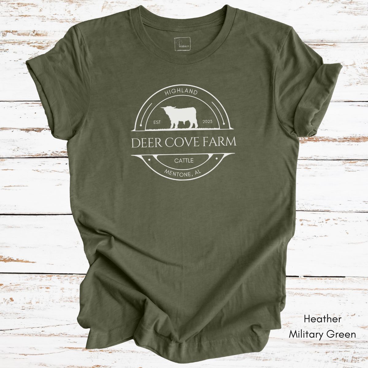 Custom Highland Cattle Farm Unisex Jersey Light Weight T-shirt