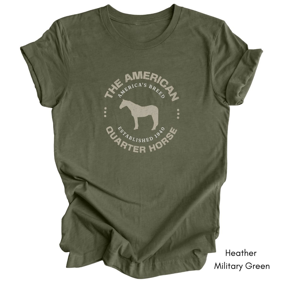 American Quarter Horse Breed Unisex Light Weight Jersey T-shirt