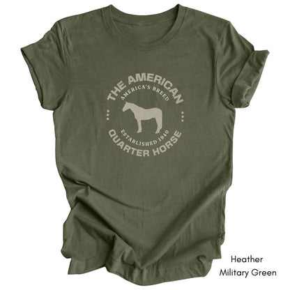 American Quarter Horse Breed Unisex Light Weight Jersey T-shirt