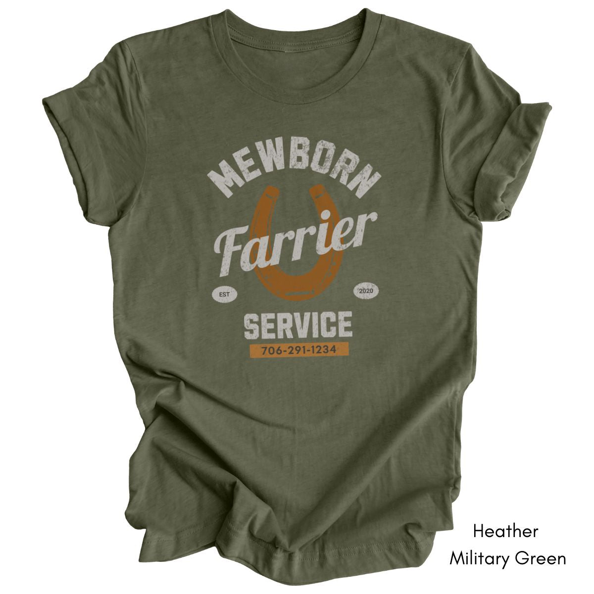 Farrier Personalized Unisex Light Weight Jersey Tshirt