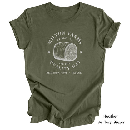 Custom Hay Farm Unisex Jersey Light Weight T-shirt