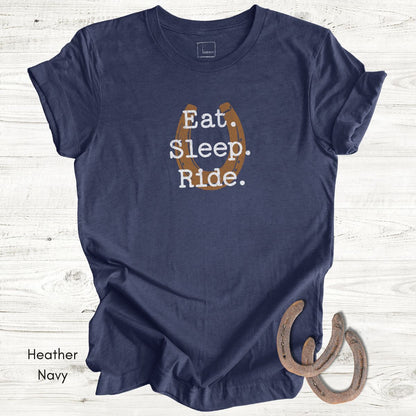 Eat Sleep Ride Unisex Light Weight Jersey Tshirt