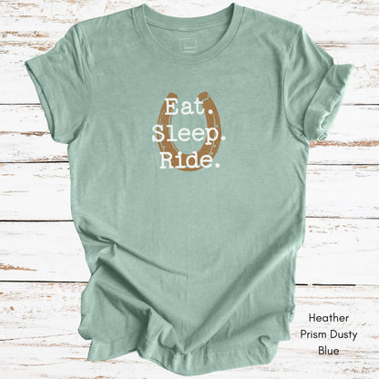 Eat Sleep Ride Unisex Light Weight Jersey Tshirt