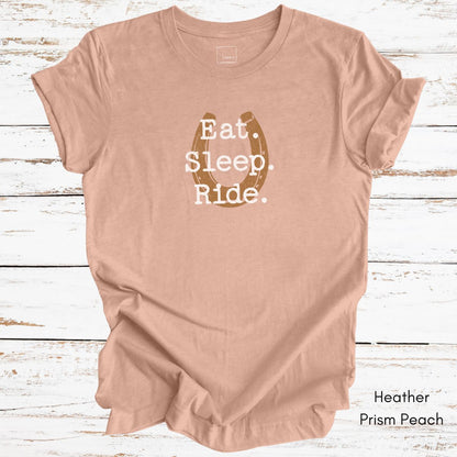 Eat Sleep Ride Unisex Light Weight Jersey Tshirt