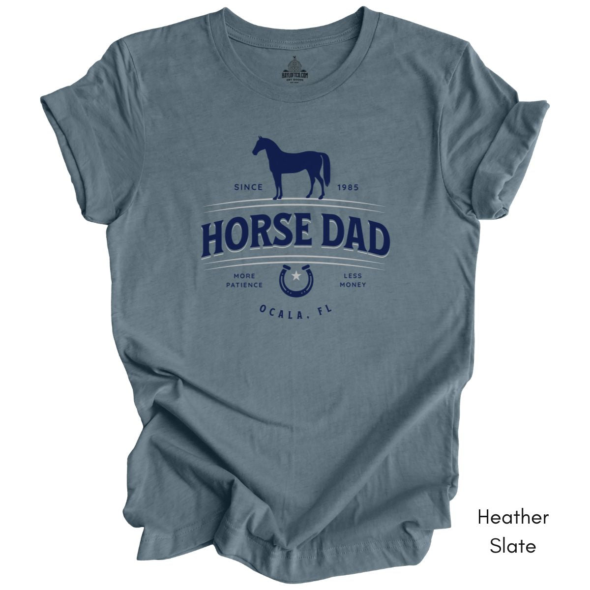 Custom Horse Dad T-shirt -  Unisex Jersey Light Weight Tee, Father's Day Gift