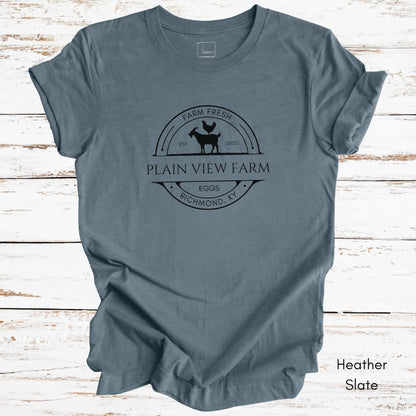 CUSTOM  Egg/Goat Farm Light Weight Unisex Jersey T-shirt