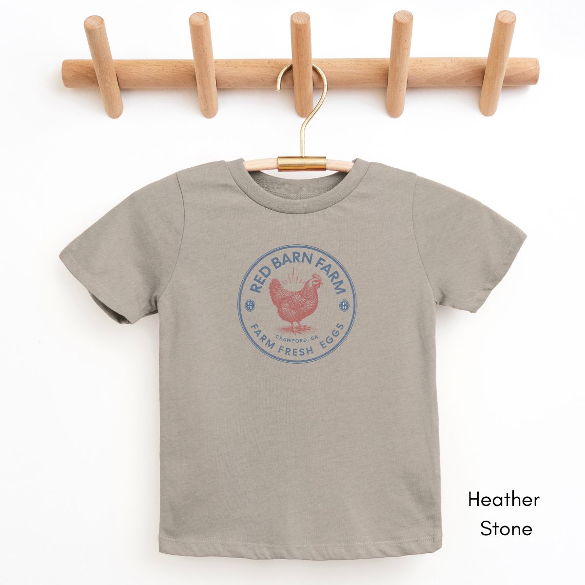 Custom TODDLER Chicken Egg Farm Patriotic Style Unisex Light Weight Jersey T-shirt