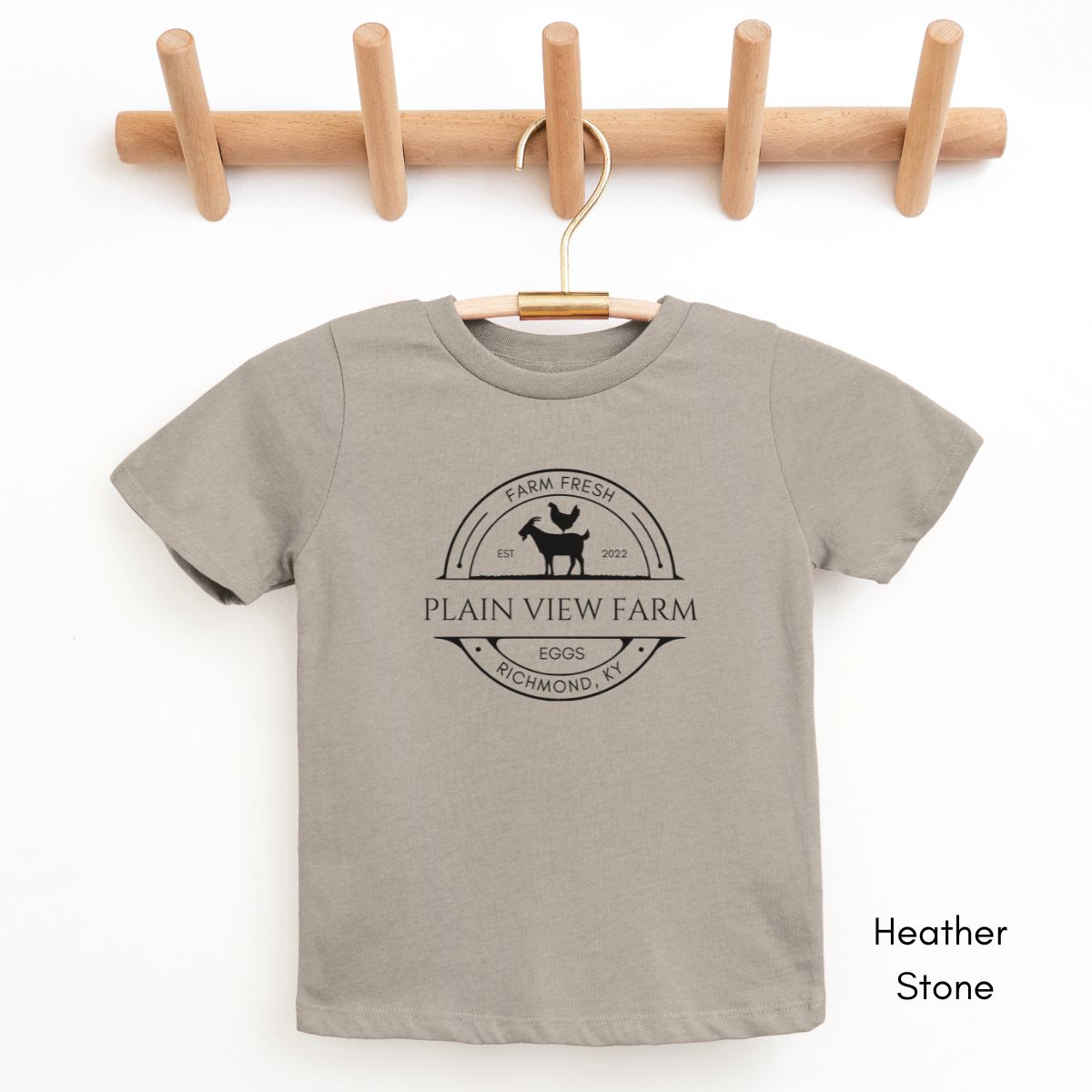 Custom TODDLER Chicken/Goat Farm Unisex Light Weight Jersey T-shirt