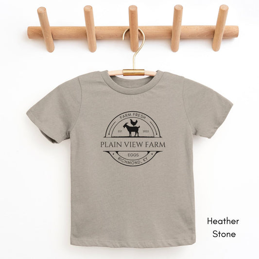 Custom TODDLER Chicken/Goat Farm Unisex Light Weight Jersey T-shirt
