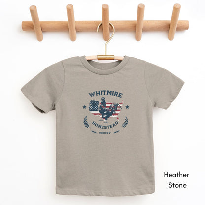 Custom TODDLER Patriotic Farm Unisex Light Weight Jersey T-shirt