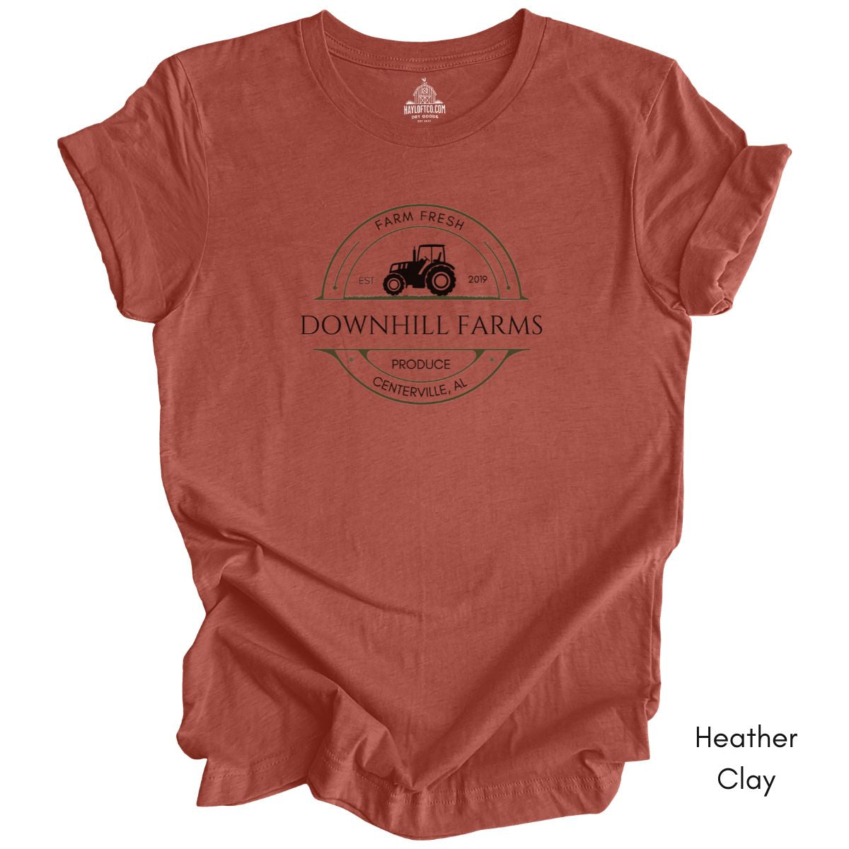 Custom Farm Tractor Unisex Jersey Light Weight T-shirt