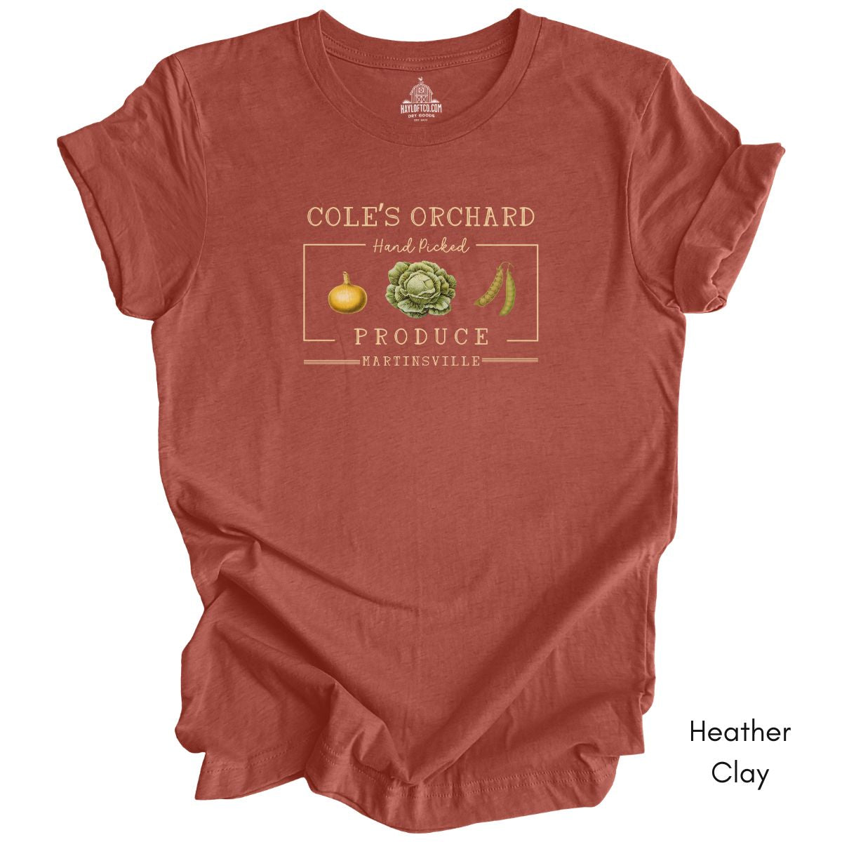 Custom Vegetable Produce Farm Lightweight Jersey Unisex T-shirt