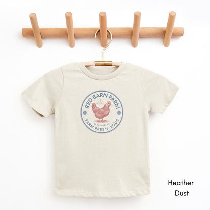 Custom TODDLER Chicken Egg Farm Patriotic Style Unisex Light Weight Jersey T-shirt