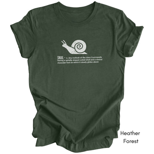 Snail Tee - Unisex Jersey Light Weight T-shirt