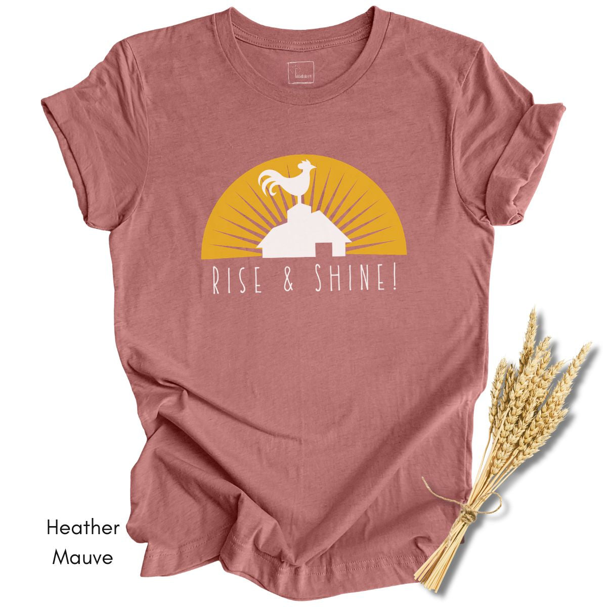 Rise & Shine Rooster Unisex Light Weight Jersey T-shirt