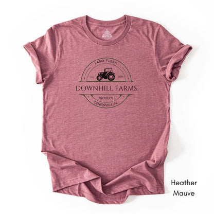 Custom Farm Tractor Unisex Jersey Light Weight T-shirt