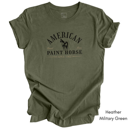American Paint Horse Unisex Light Weight Jersey T-shirt