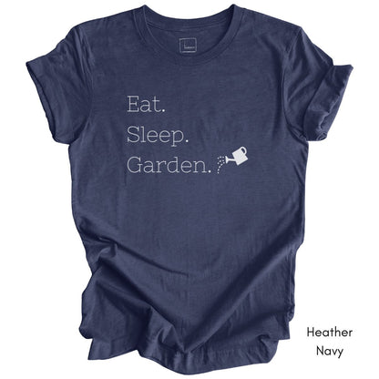 Eat Sleep Garden Unisex Jersey Light Weight T-shirt