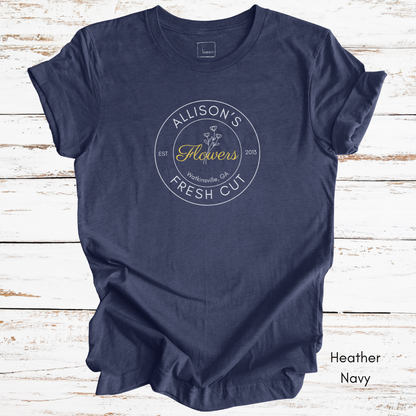 Custom Fresh Cut Flower Farm Light Weight Jersey T-shirt