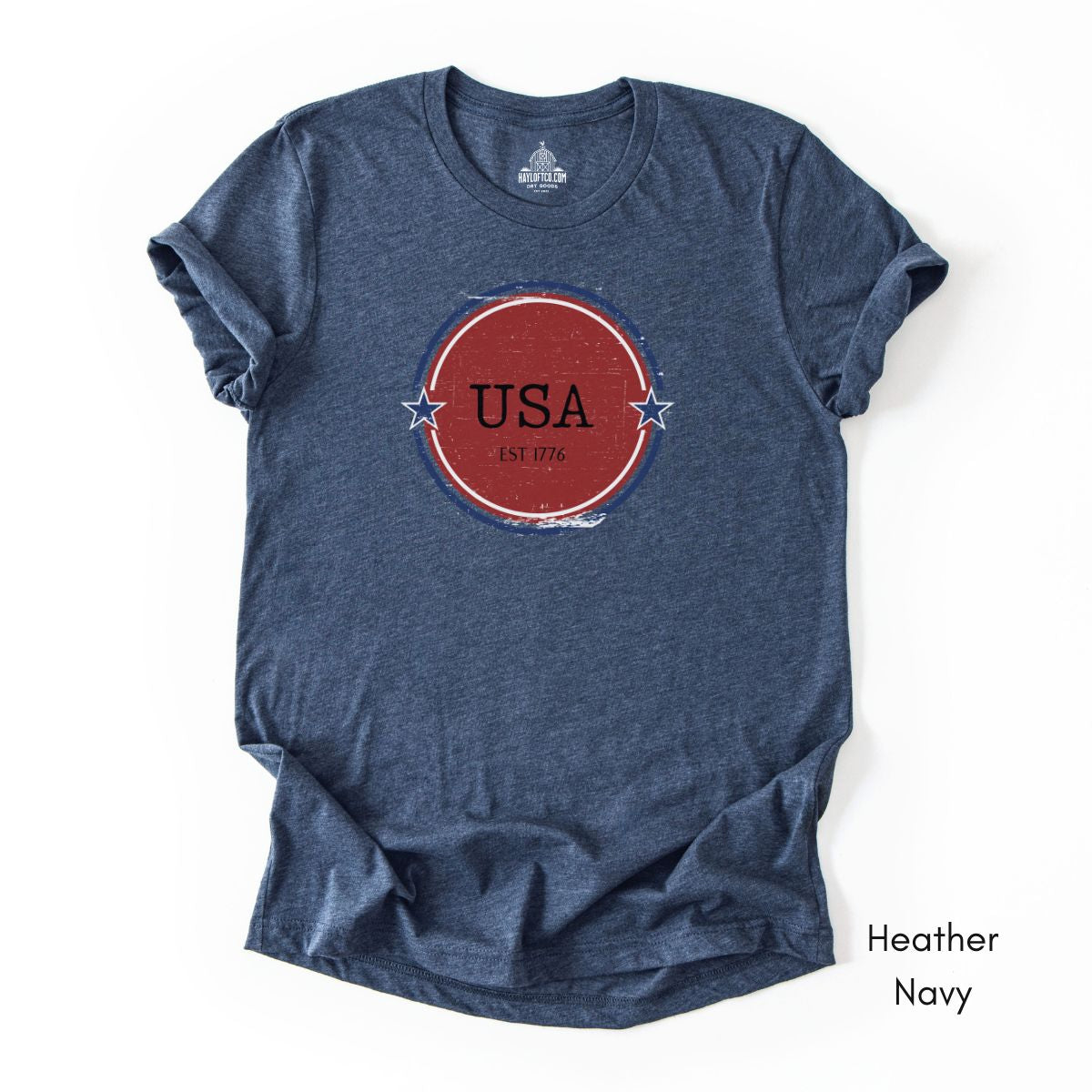 USA Est 1776 Unisex Light Weight Jersey Group T-shirt