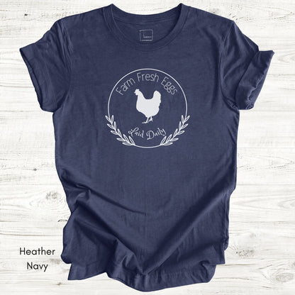 Farm Fresh Eggs Unisex Jersey Light Weight T-shirt