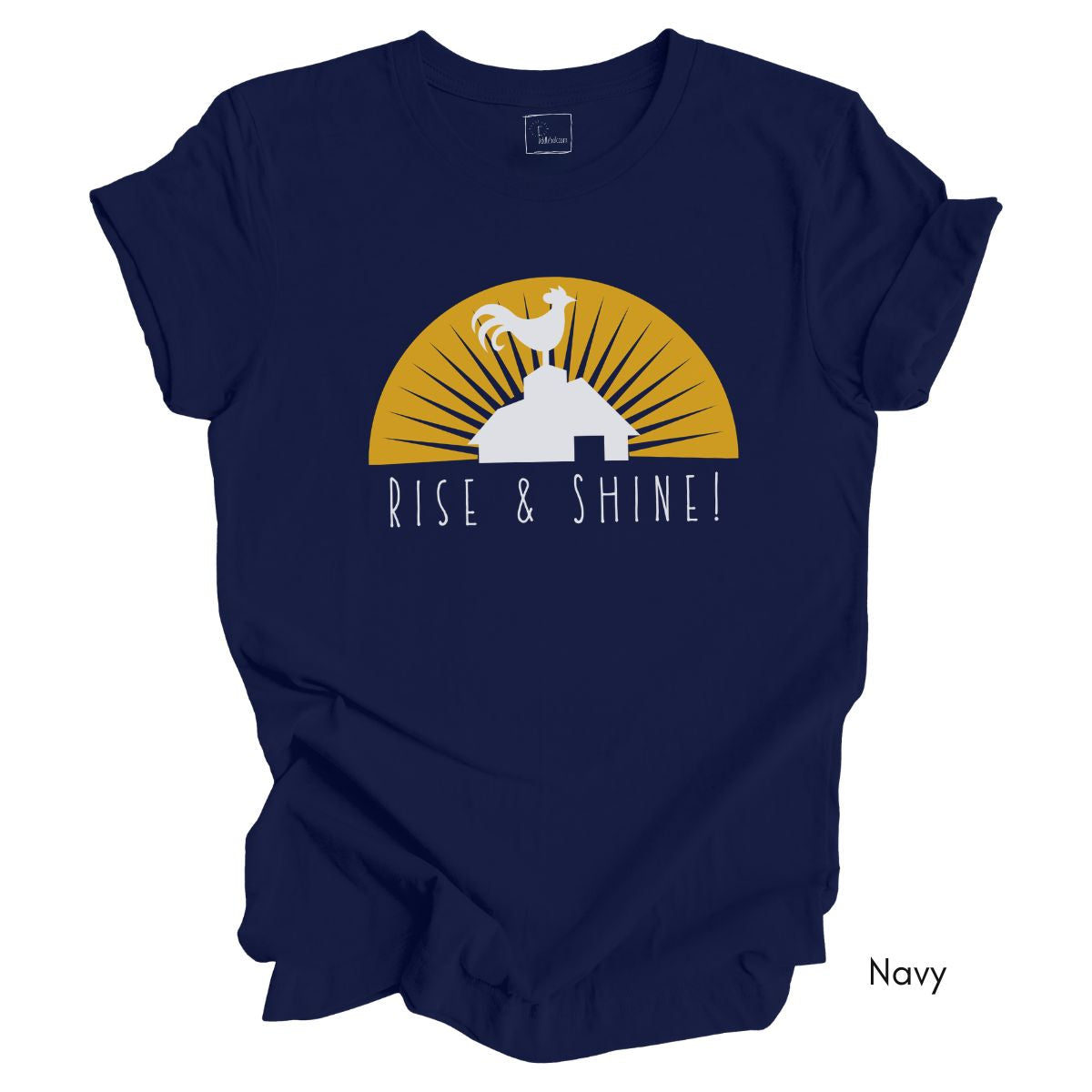 Rise & Shine Rooster Unisex Light Weight Jersey T-shirt