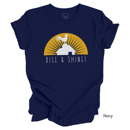 Rise & Shine Rooster Unisex Light Weight Jersey T-shirt