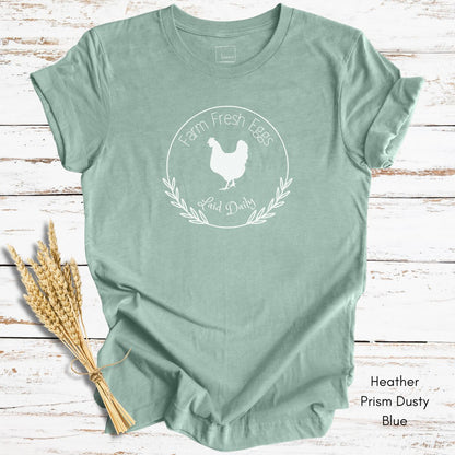 Farm Fresh Eggs Unisex Jersey Light Weight T-shirt