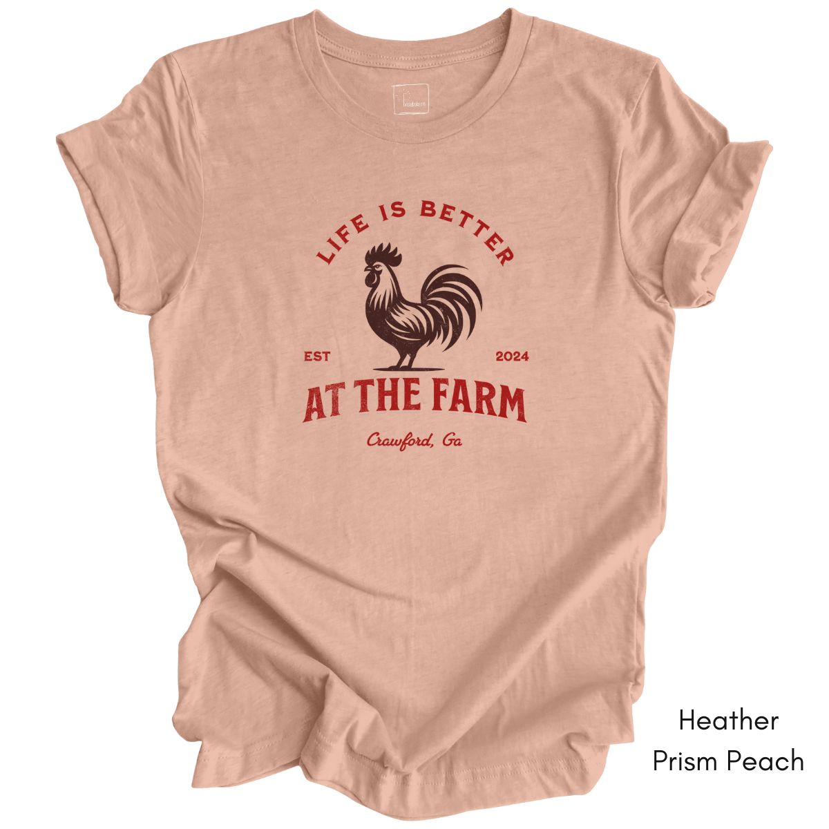 Custom Life is Better on the Farm - Unisex Jersey Light Weight T-shirt