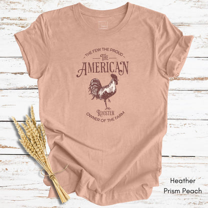 American Rooster Light Weight Jersey Unisex T-shirt
