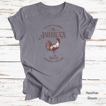 American Rooster Light Weight Jersey Unisex T-shirt