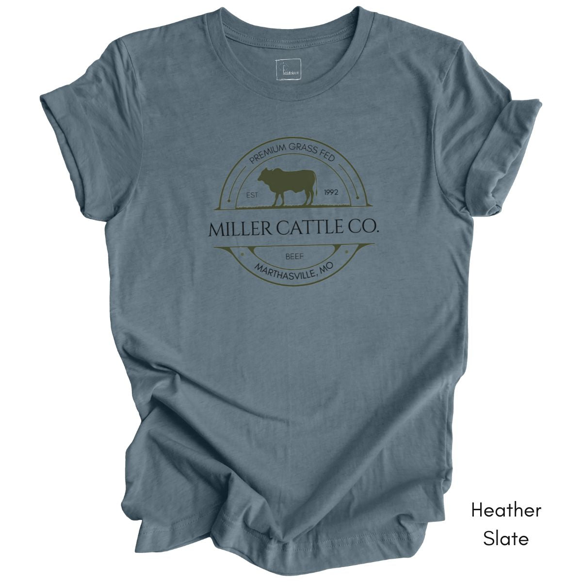 Custom Cattle Beef Farm Light Weight Unisex Jersy T-shirt Steer Version