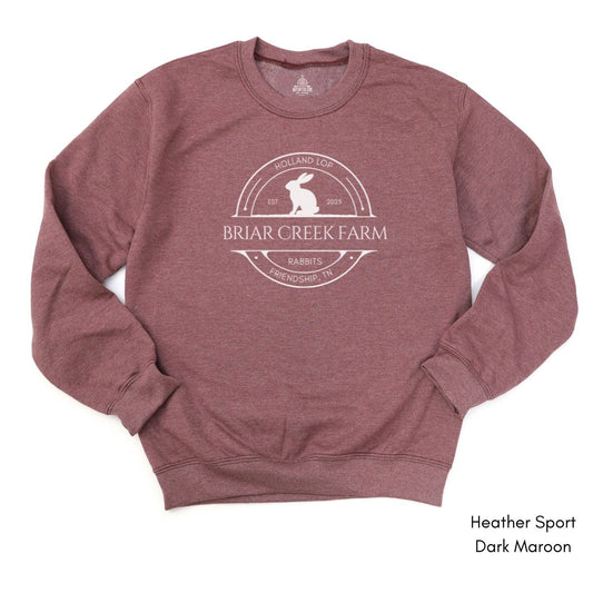 Custom Rabbit Farm Unisex Crewneck Sweatshirt