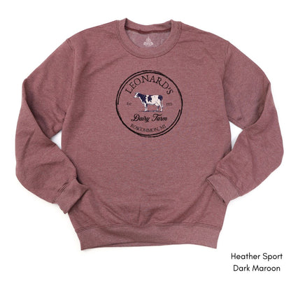 Custom Dairy Farm Unisex Crewneck Sweatshirt