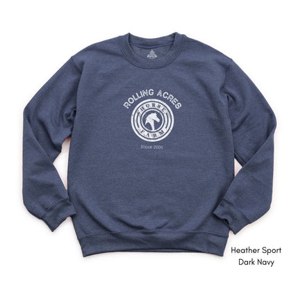 Custom Horse Farm Unisex Crewneck Sweatshirt