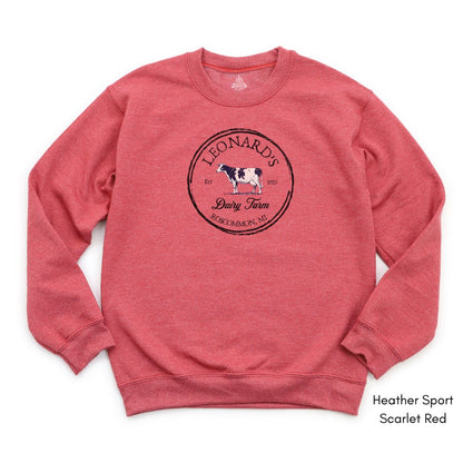 Custom Dairy Farm Unisex Crewneck Sweatshirt