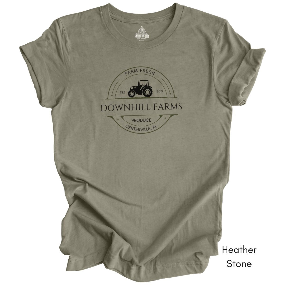 Custom Farm Tractor Unisex Jersey Light Weight T-shirt