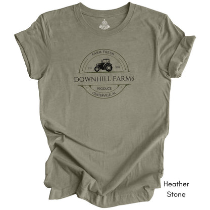 Custom Farm Tractor Unisex Jersey Light Weight T-shirt