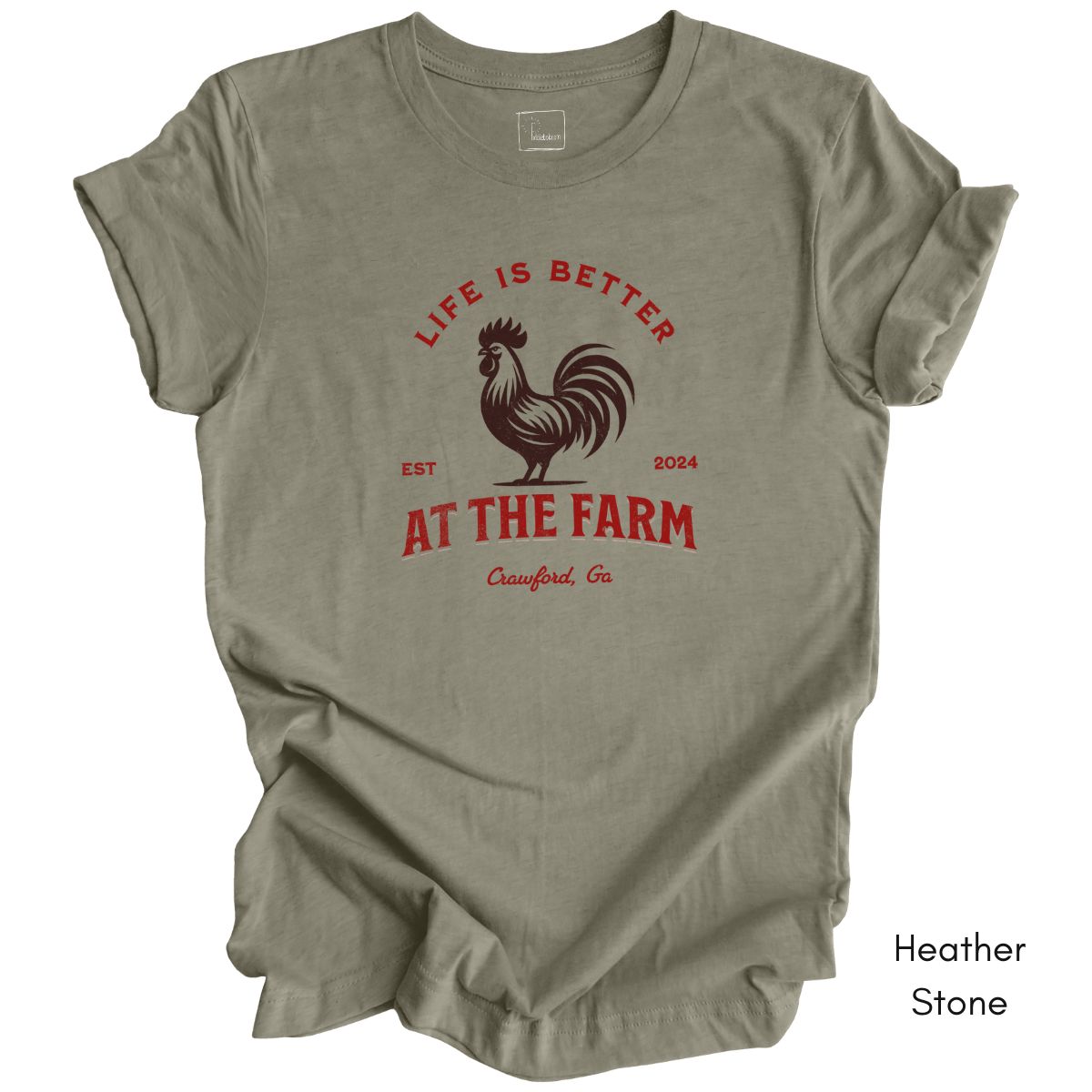 Custom Life is Better on the Farm - Unisex Jersey Light Weight T-shirt