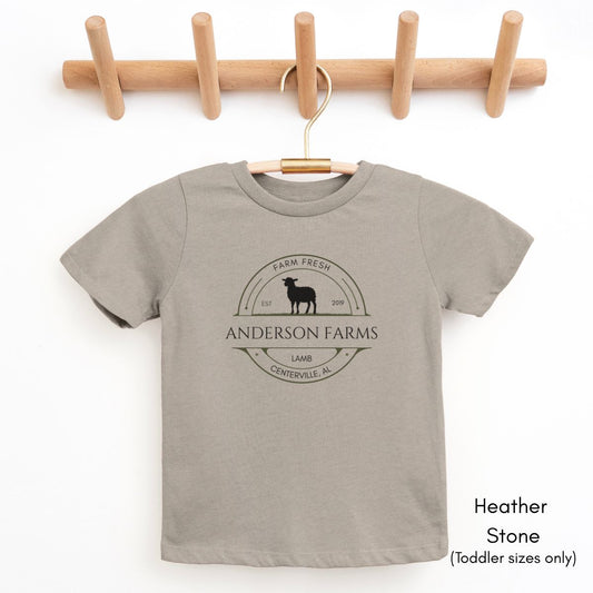 Custom TODDLER Sheep Farm Unisex Tshirt