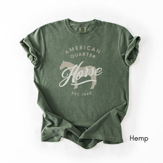 American Quarter Horse Breed Midweight Vintage Style T-Shirt