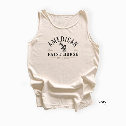 American Paint Horse Garment Dyed Tank Top