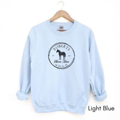 Custom Local Horse Farm Unisex Crewneck Sweatshirt