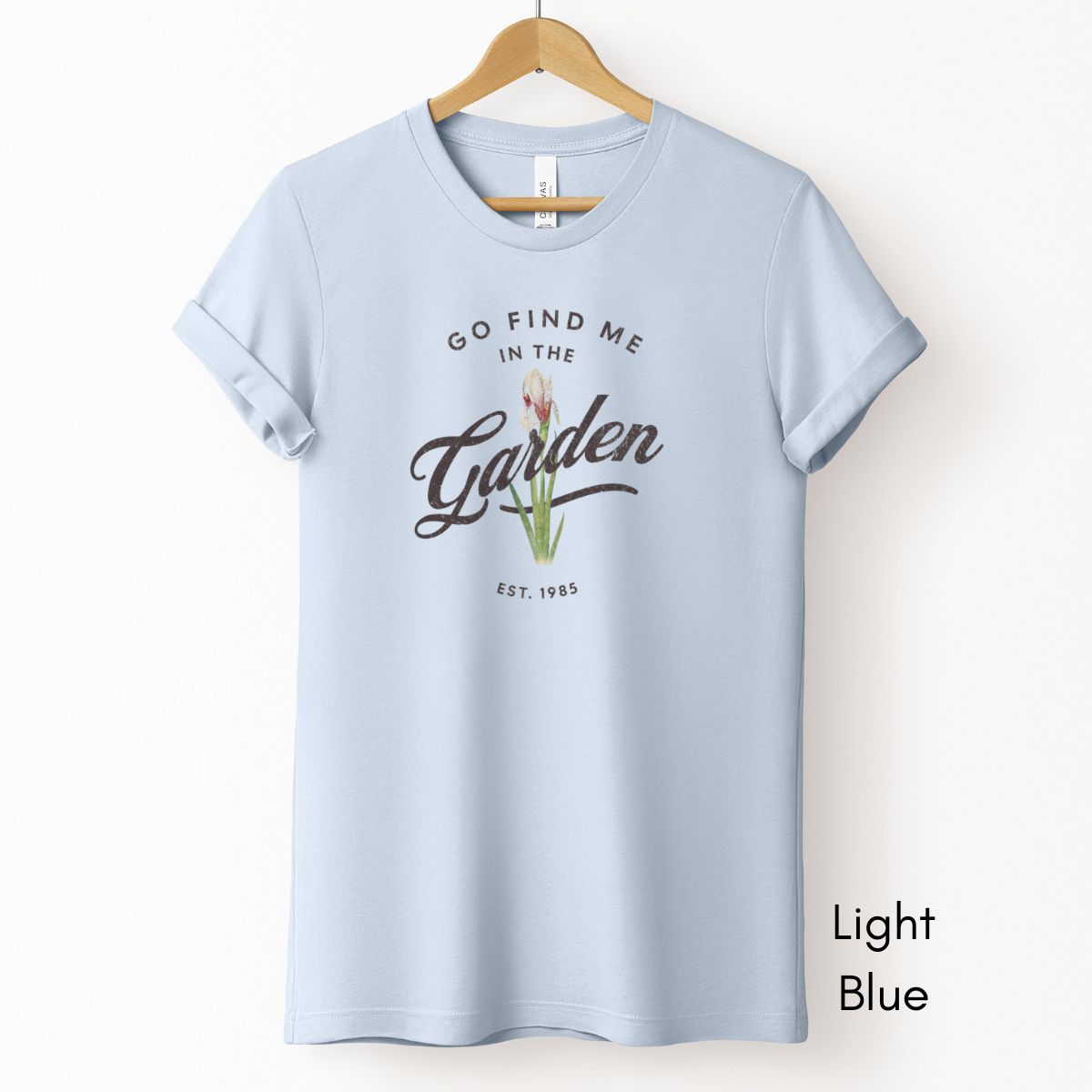 Find Me in the Garden Unisex Light Weight Jersey T-shirt