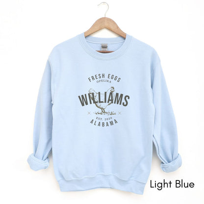 Custom Local Egg Farm Unisex Crewneck Sweatshirt