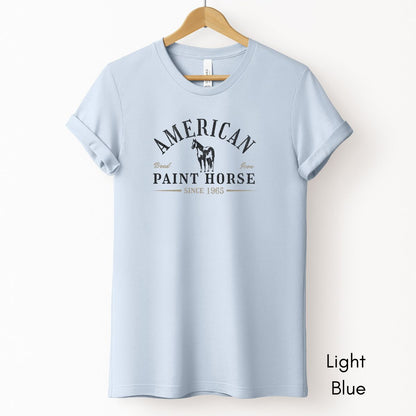 American Paint Horse Unisex Light Weight Jersey T-shirt